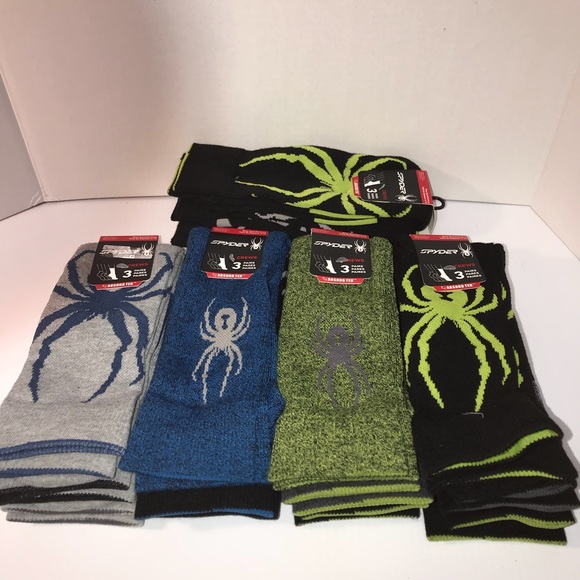 Spyder Other - Spyder AbsorbTek Socks 5 Packs Mens Size 6-12